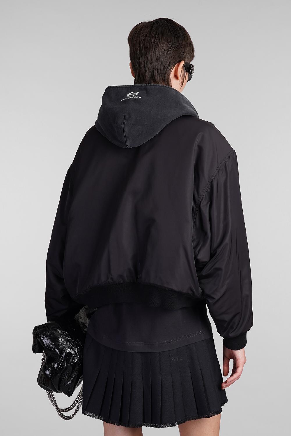 Deliberti Balenciaga Bomber In Poliammide Nera Cod. 409466 - Deliberti The Luxury Shopping