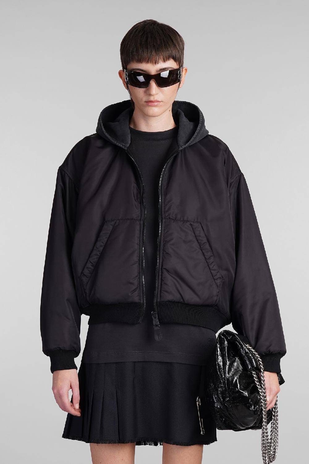 Deliberti Balenciaga Bomber in poliammide nera cod. 409466 - Deliberti The Luxury Shopping