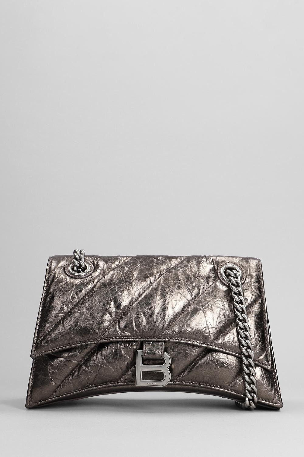 Deliberti Balenciaga Borsa a spalla crush ch s in pelle canna di fucile cod. 383682 - Deliberti The Luxury Shopping