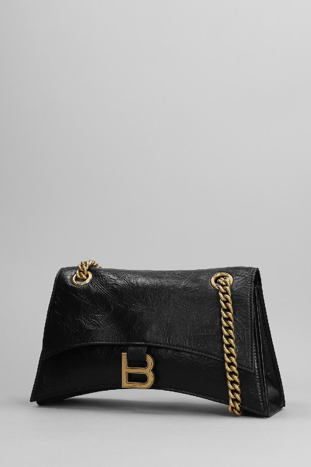 Deliberti Balenciaga Borsa A Spalla Crush Ch S In Pelle Nera Cod. 375632 - Deliberti The Luxury Shopping