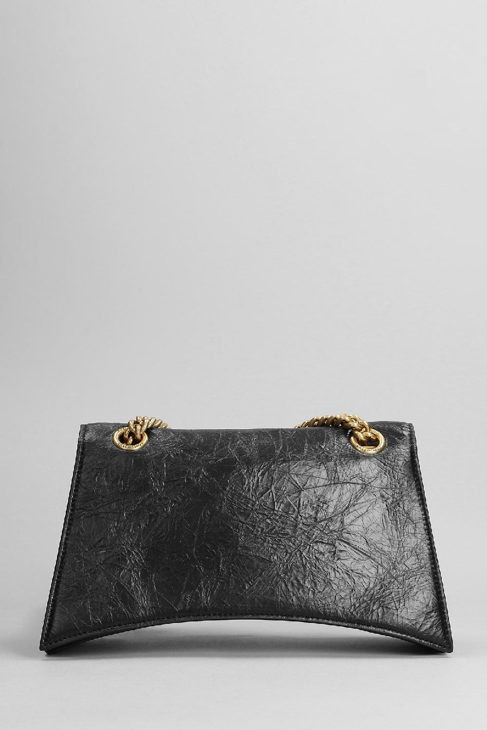 Deliberti Balenciaga Borsa A Spalla Crush Ch S In Pelle Nera Cod. 375632 - Deliberti The Luxury Shopping