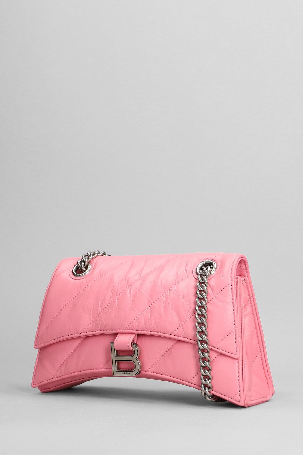 Deliberti Balenciaga Borsa A Spalla Crush Ch S In Pelle Rosa Cod. 375633 - Deliberti The Luxury Shopping