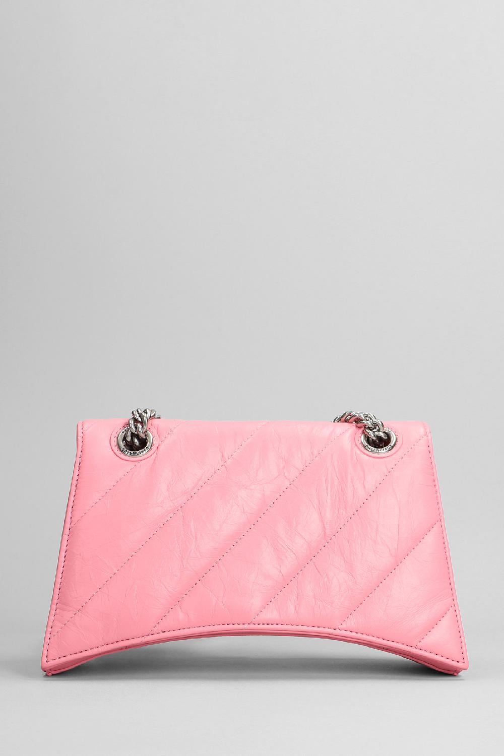 Deliberti Balenciaga Borsa A Spalla Crush Ch S In Pelle Rosa Cod. 375633 - Deliberti The Luxury Shopping