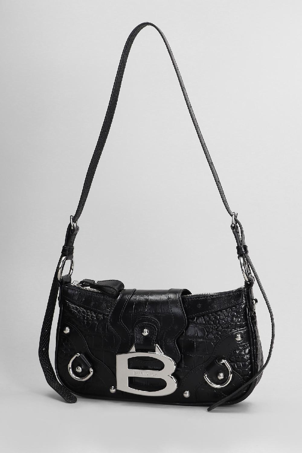 Deliberti Balenciaga Borsa A Spalla Essex Shoulder S In Pelle Nera Cod. 407625 - Deliberti The Luxury Shopping