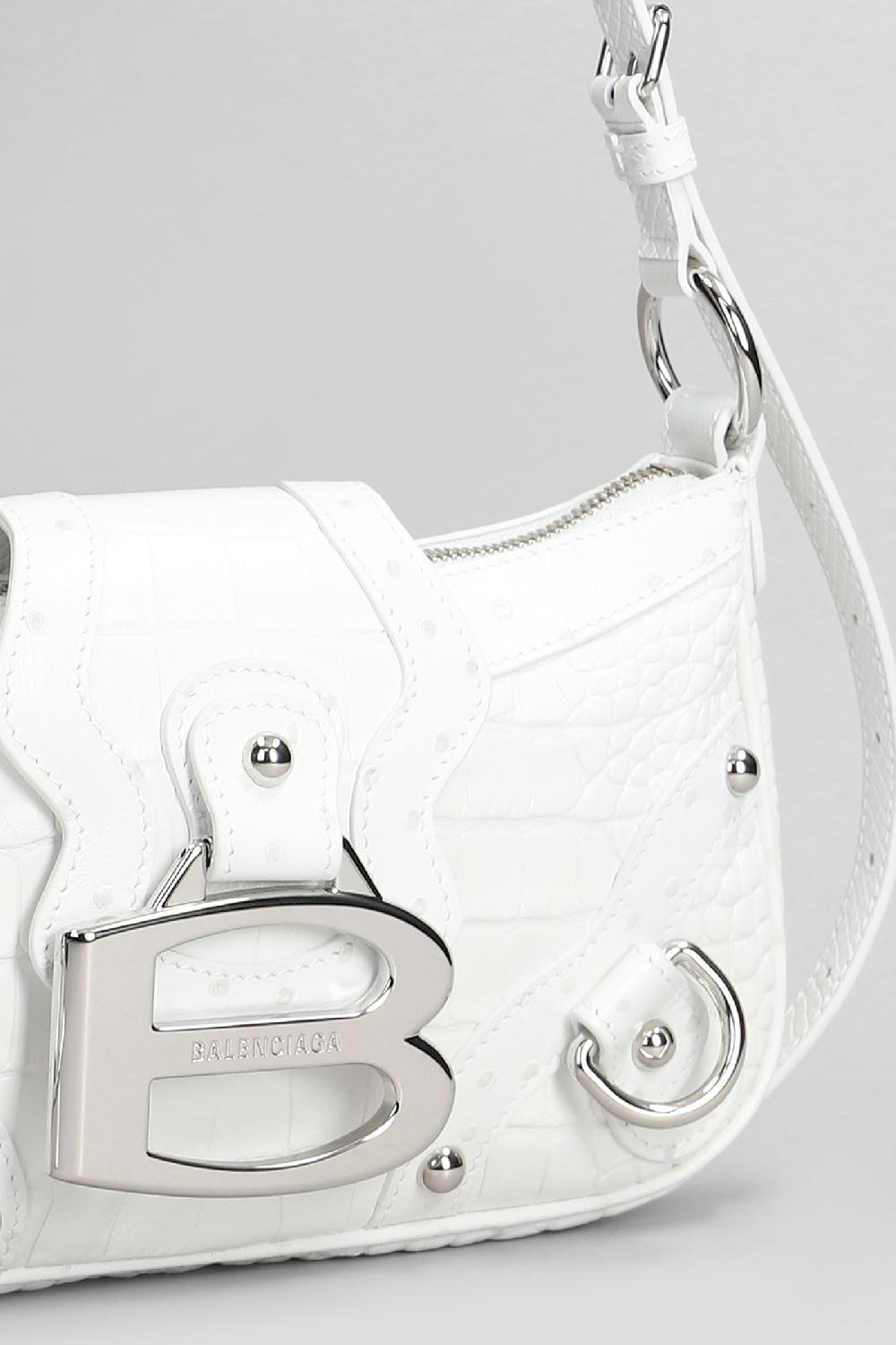 Deliberti Balenciaga Borsa A Spalla Essex Shoulder S In Pelle Bianca Cod. 409509 - Deliberti The Luxury Shopping