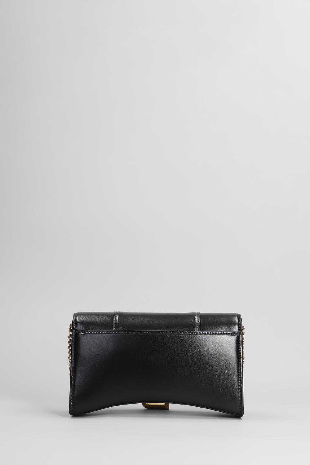 Deliberti Balenciaga Borsa A Spalla Hour Wallet In Pelle Nera Cod. 405844 - Deliberti The Luxury Shopping