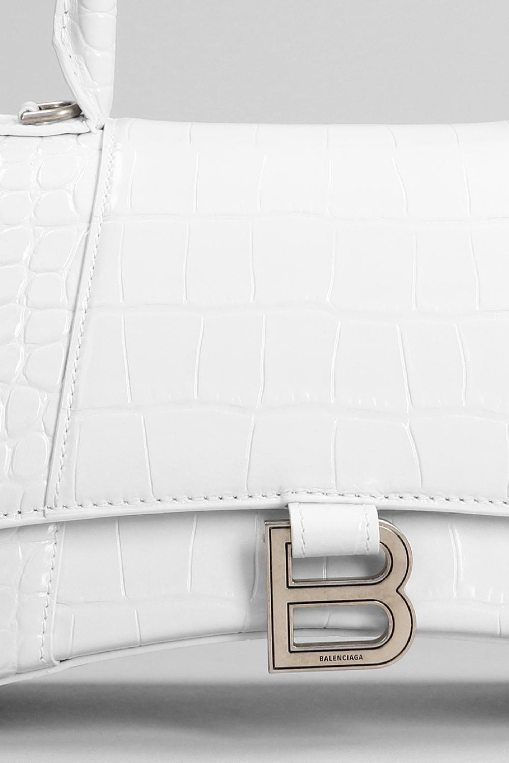 Deliberti Balenciaga Borsa A Spalla Hourglass B In Pelle Bianca Cod. 375627 - Deliberti The Luxury Shopping