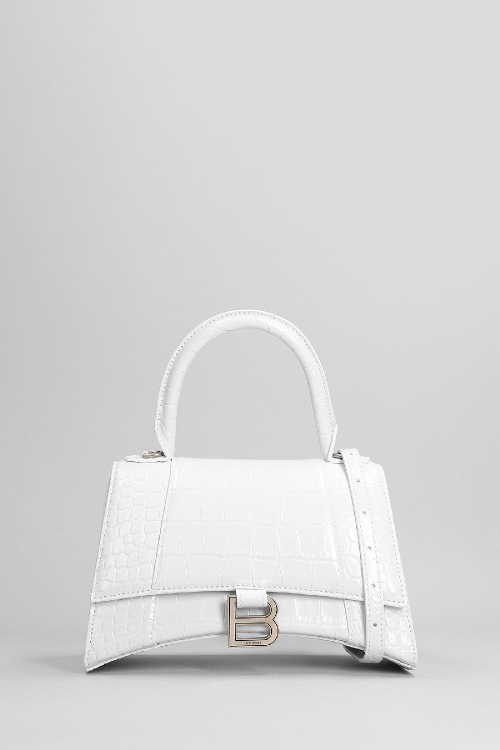 Deliberti Balenciaga Borsa a spalla hourglass b in pelle bianca cod. 375627 - Deliberti The Luxury Shopping