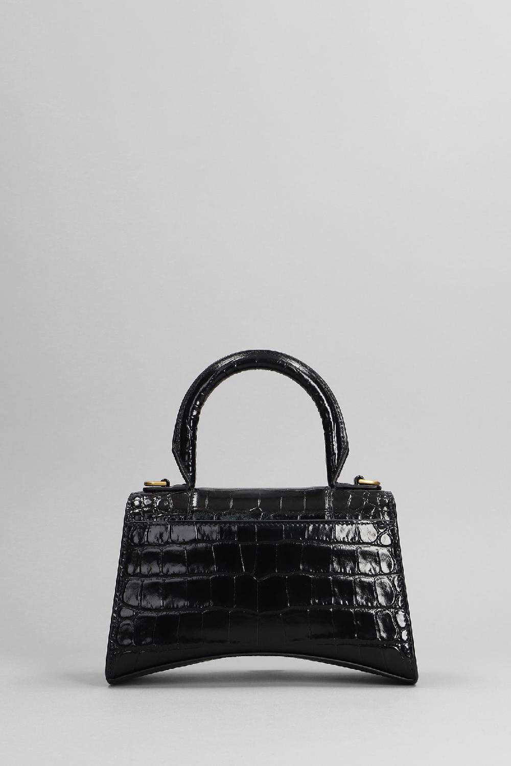 Deliberti Balenciaga Borsa A Spalla Hourglass In Pelle Nera Cod. 398905 - Deliberti The Luxury Shopping