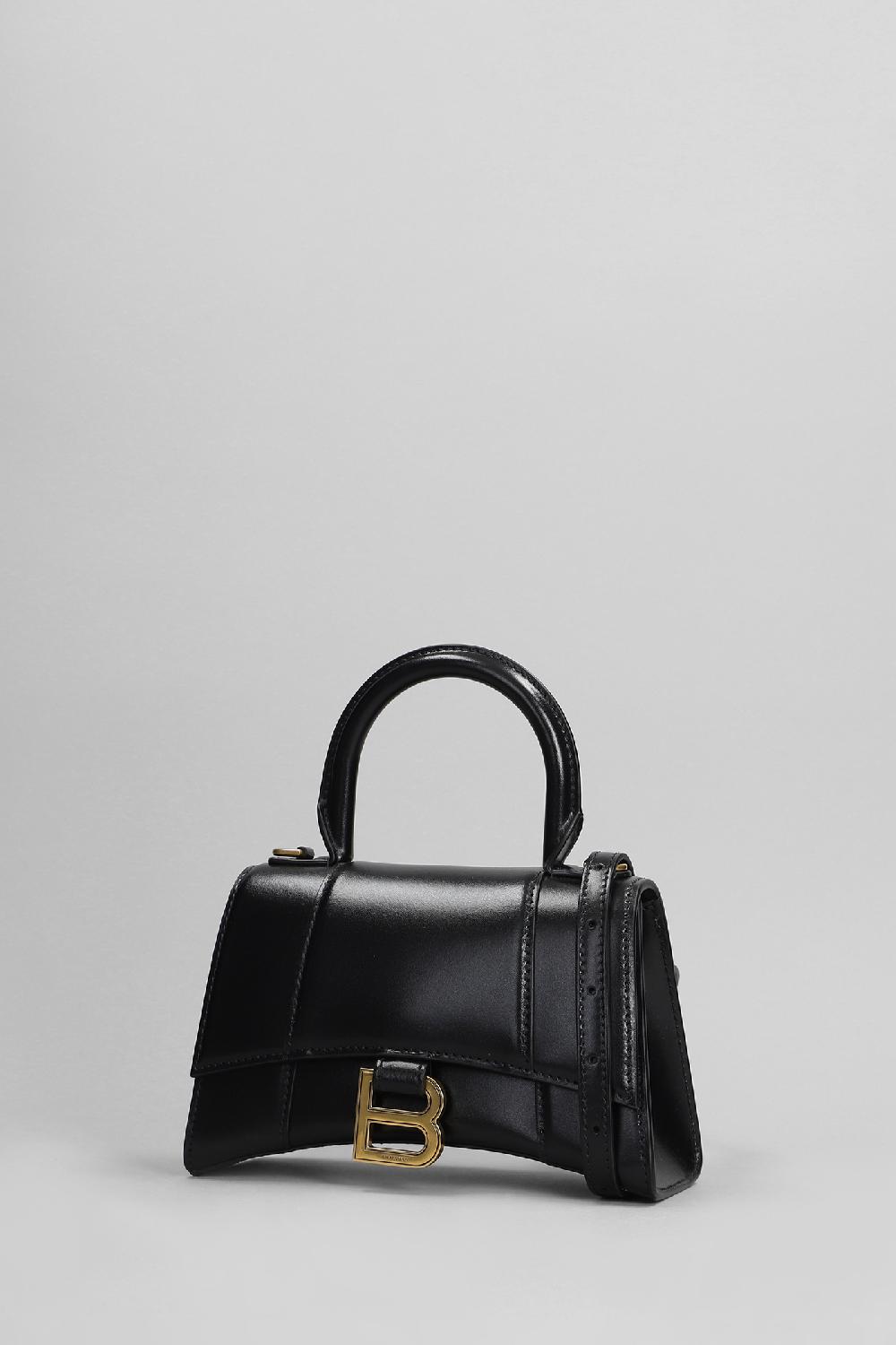 Deliberti Balenciaga Borsa A Spalla Hourglass Xs In Pelle Nera Cod. 398339 - Deliberti The Luxury Shopping
