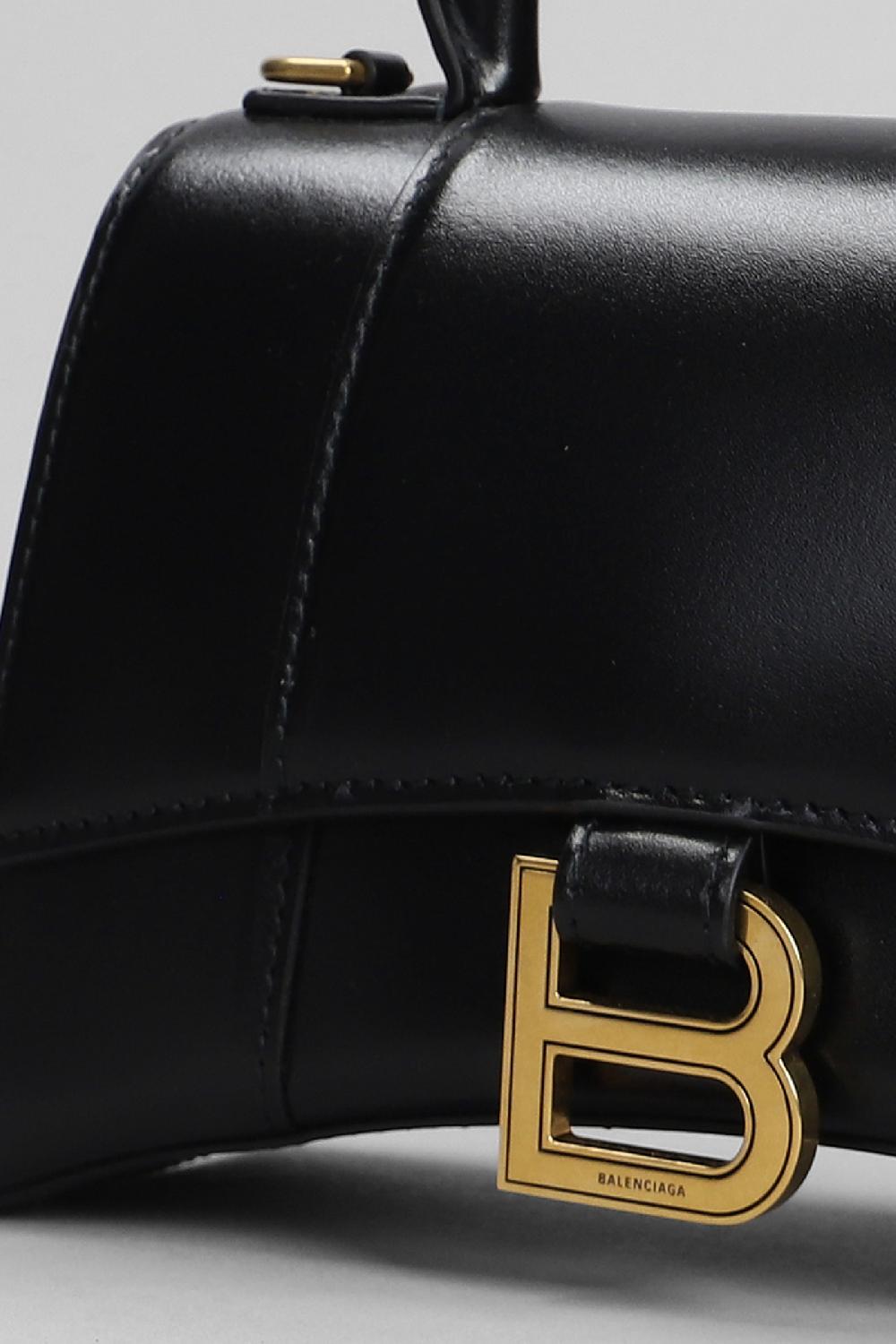 Deliberti Balenciaga Borsa A Spalla Hourglass Xs In Pelle Nera Cod. 398339 - Deliberti The Luxury Shopping