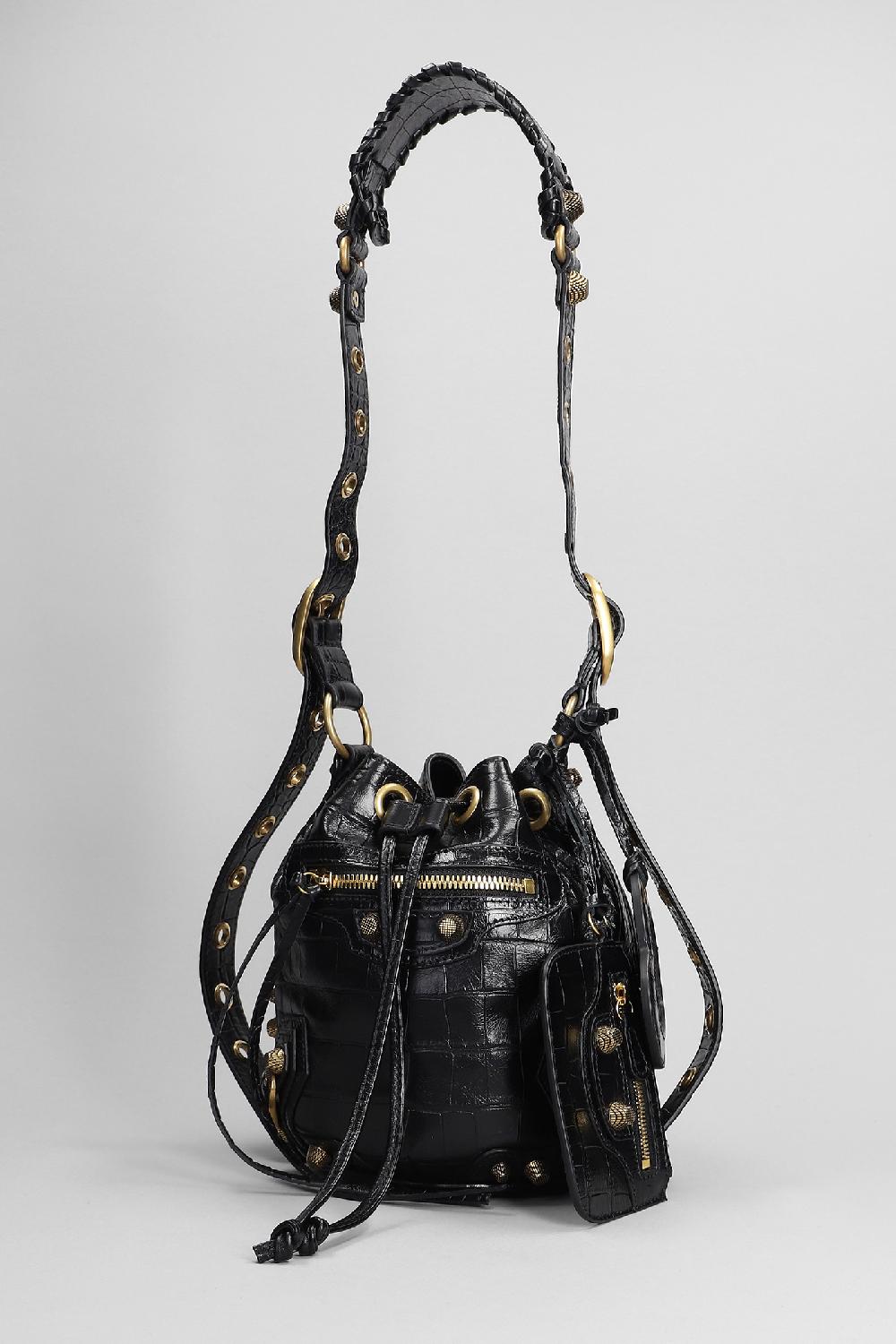 Deliberti Balenciaga Borsa A Spalla Le Cagole Bucket S In Pelle Nera Cod. 383683 - Deliberti The Luxury Shopping