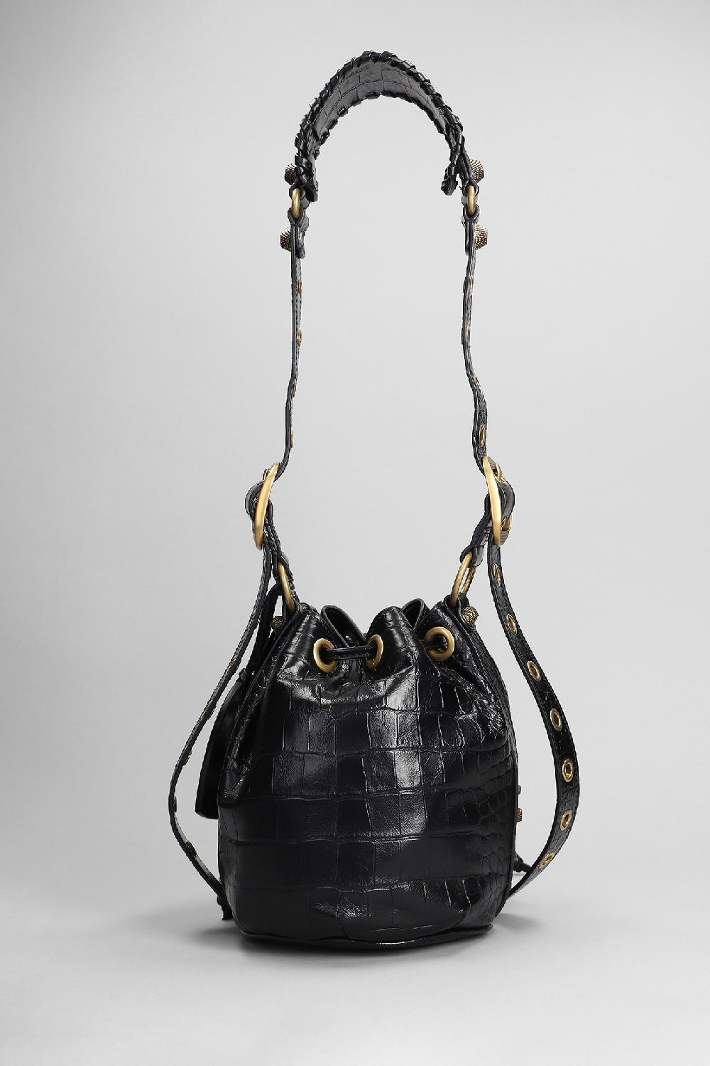 Deliberti Balenciaga Borsa A Spalla Le Cagole Bucket S In Pelle Nera Cod. 383683 - Deliberti The Luxury Shopping