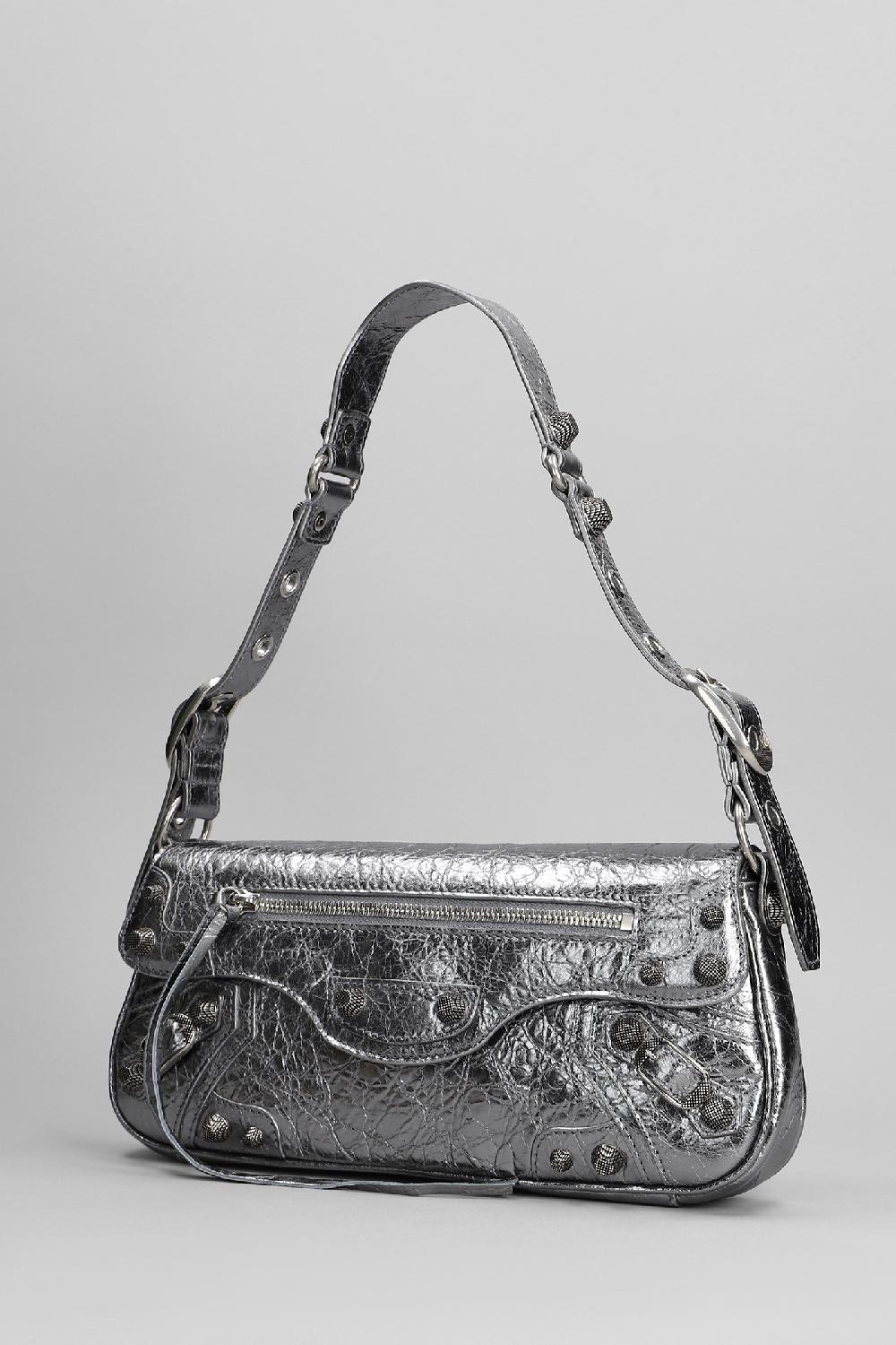 Deliberti Balenciaga Borsa A Spalla Le Cagole In Pelle Argento Cod. 393380 - Deliberti The Luxury Shopping