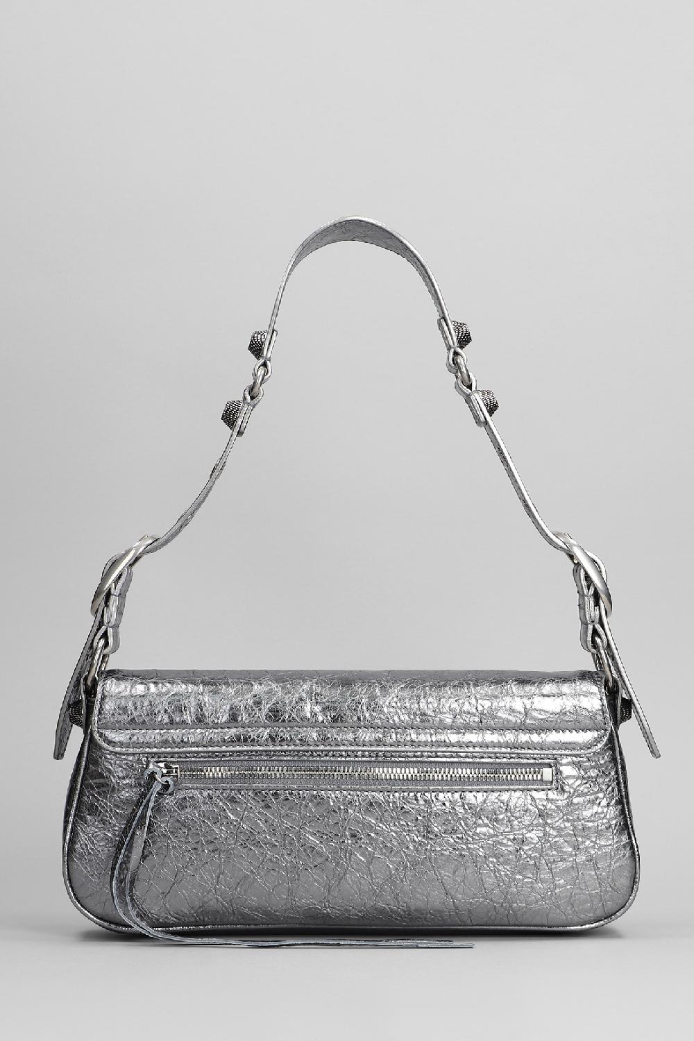 Deliberti Balenciaga Borsa A Spalla Le Cagole In Pelle Argento Cod. 393380 - Deliberti The Luxury Shopping