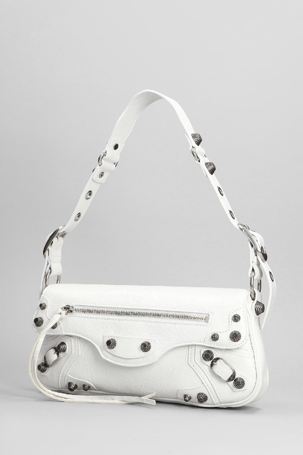 Deliberti Balenciaga Borsa A Spalla Le Cagole In Pelle Bianca Cod. 393381 - Deliberti The Luxury Shopping