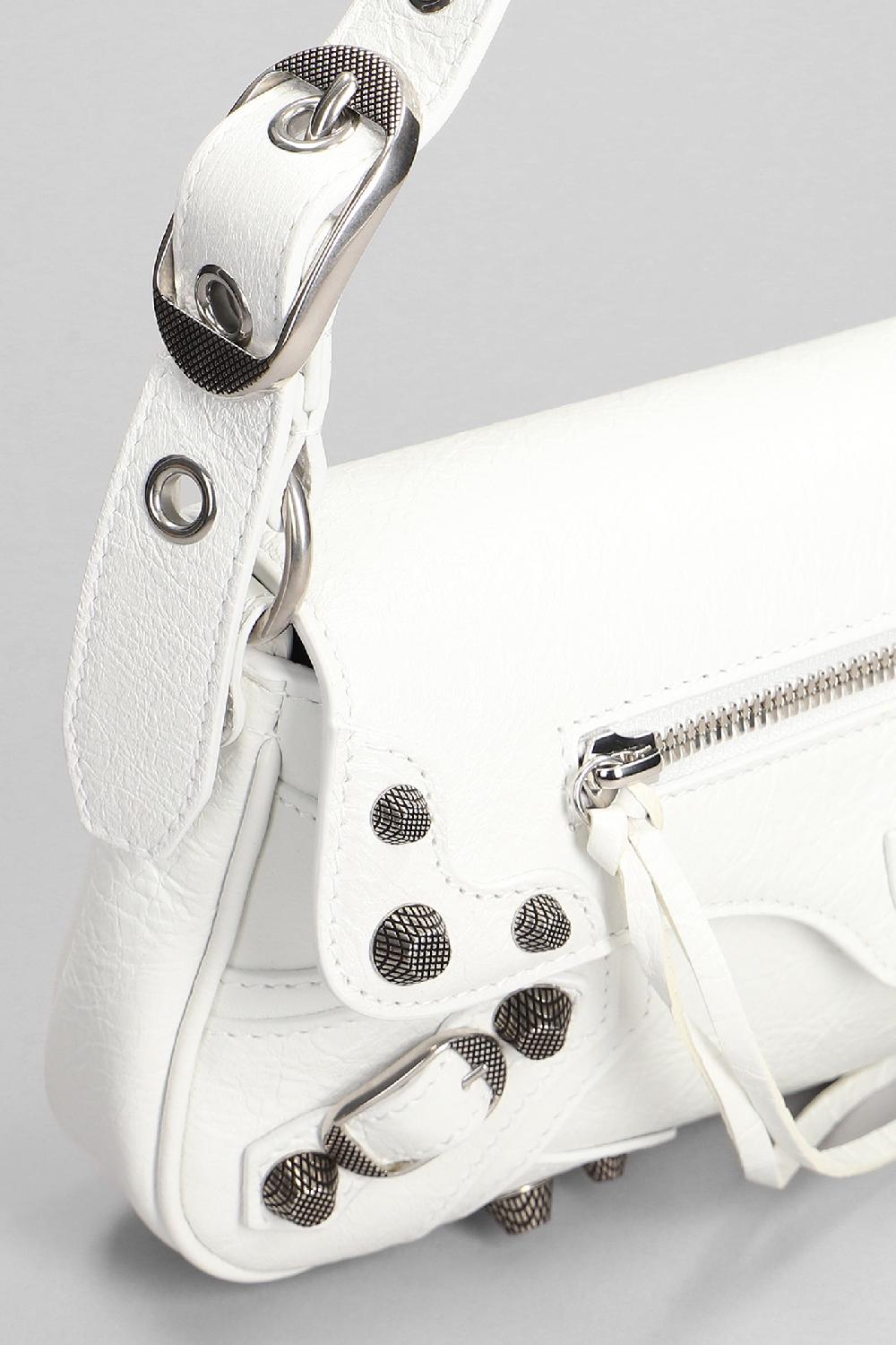 Deliberti Balenciaga Borsa A Spalla Le Cagole In Pelle Bianca Cod. 393381 - Deliberti The Luxury Shopping