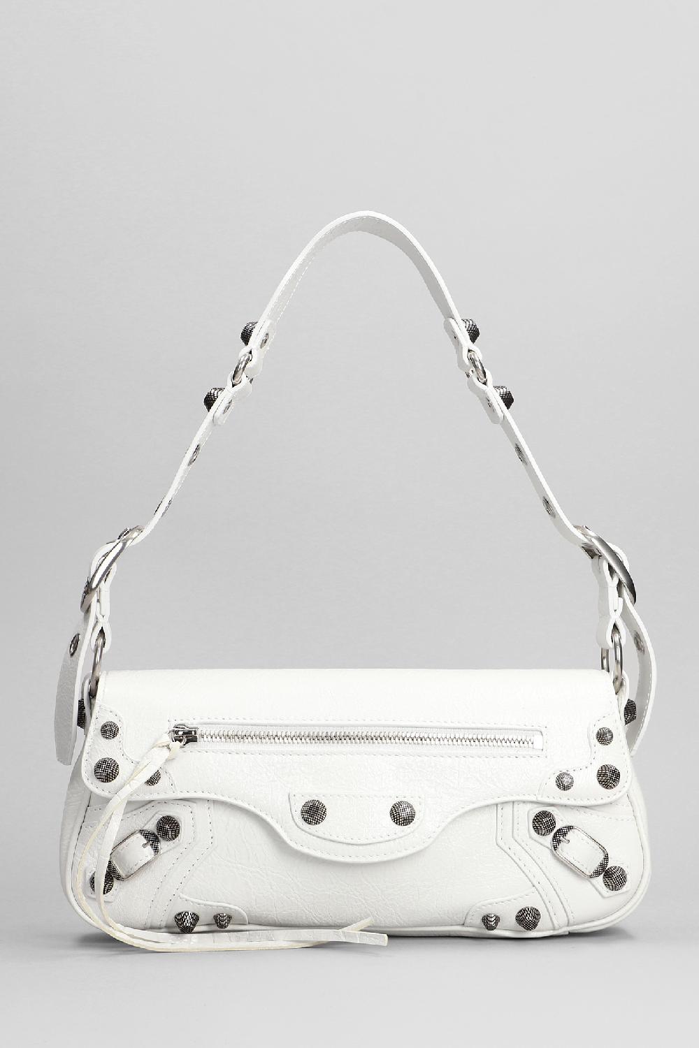 Deliberti Balenciaga Borsa a spalla le cagole in pelle bianca cod. 393381 - Deliberti The Luxury Shopping