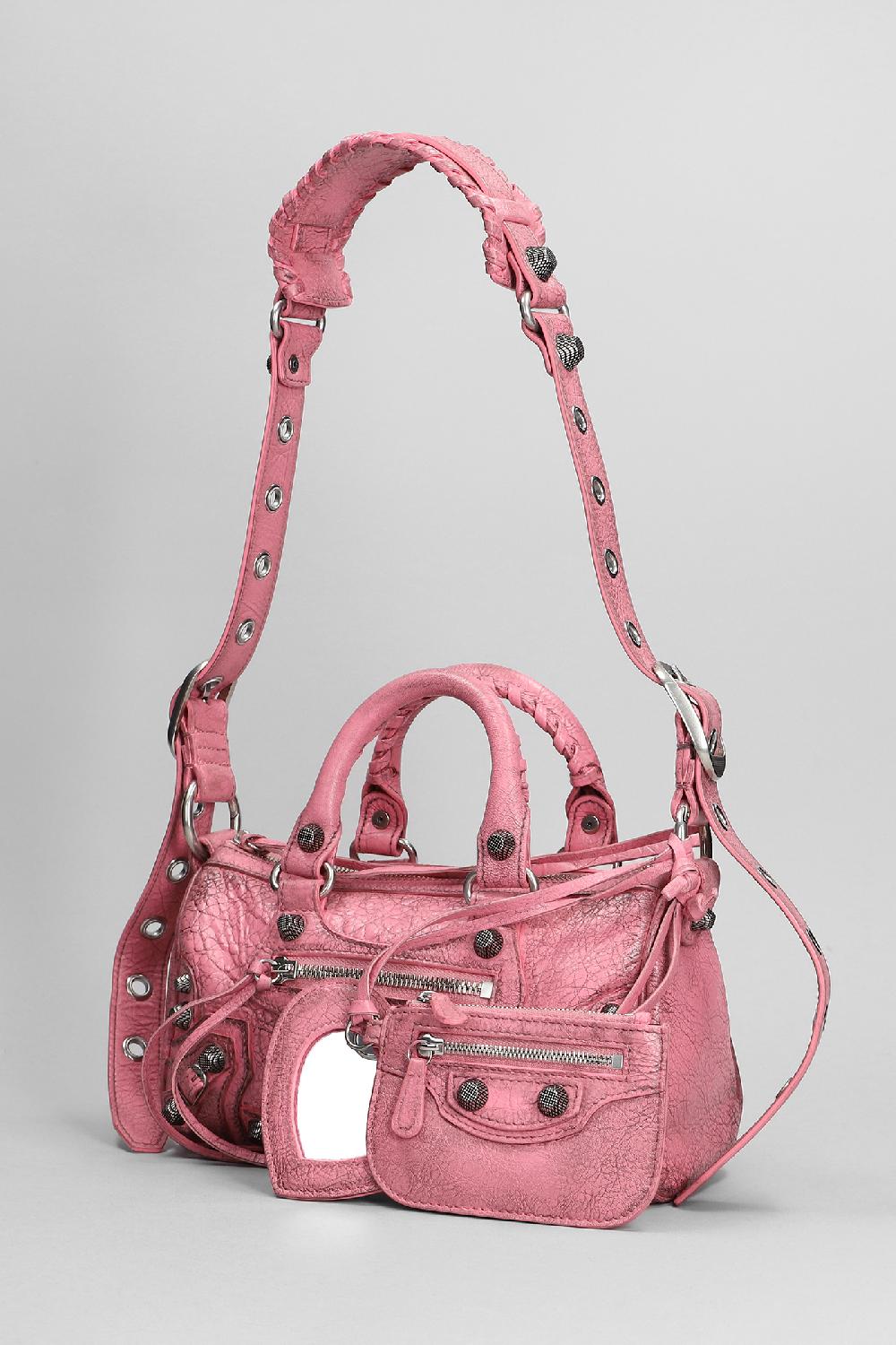 Deliberti Balenciaga Borsa A Spalla Le Cagole In Pelle Rosa Cod. 378745 - Deliberti The Luxury Shopping