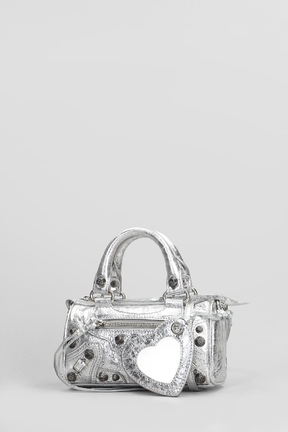 Deliberti Balenciaga Borsa A Spalla Le Cagole Nano In Pelle Argento Cod. 405838 - Deliberti The Luxury Shopping