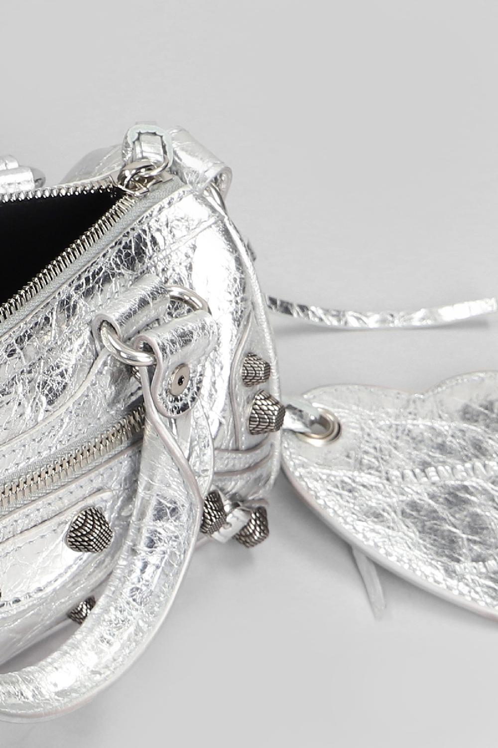 Deliberti Balenciaga Borsa A Spalla Le Cagole Nano In Pelle Argento Cod. 405838 - Deliberti The Luxury Shopping