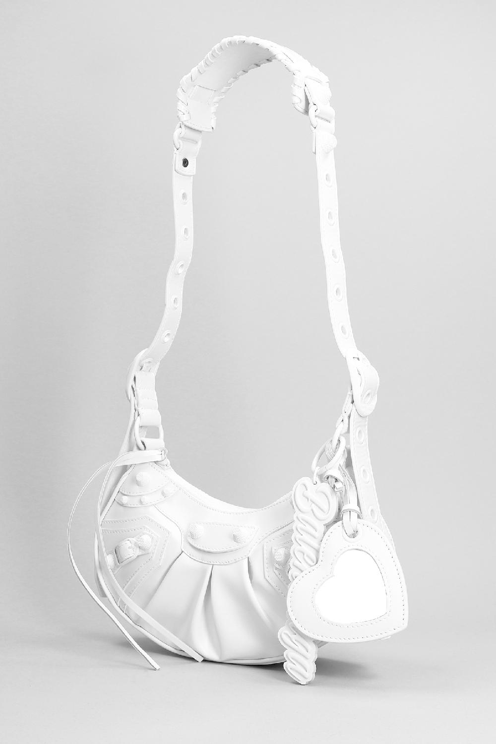 Deliberti Balenciaga Borsa A Spalla Le Cagole Sho Xs In Pelle Bianca Cod. 390863 - Deliberti The Luxury Shopping