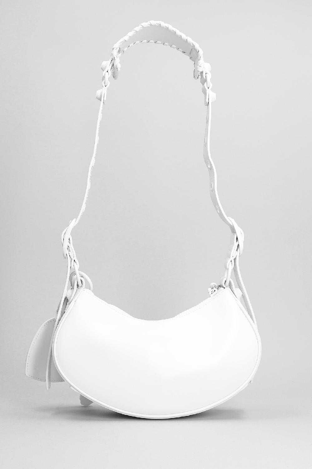 Deliberti Balenciaga Borsa A Spalla Le Cagole Sho Xs In Pelle Bianca Cod. 390863 - Deliberti The Luxury Shopping