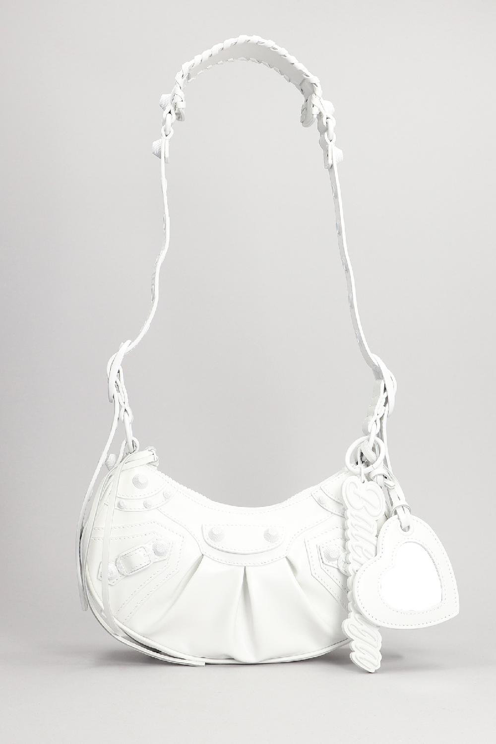 Deliberti Balenciaga Borsa a spalla le cagole sho xs in pelle bianca cod. 390863 - Deliberti The Luxury Shopping