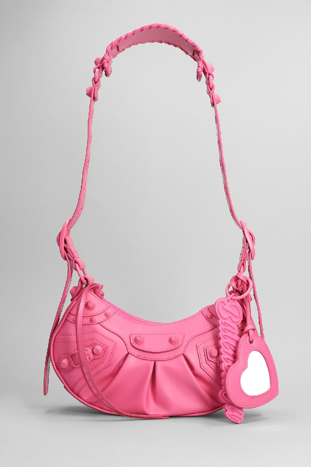 Deliberti Balenciaga Borsa a spalla le cagole sho xs in pelle rosa cod. 391372 - Deliberti The Luxury Shopping
