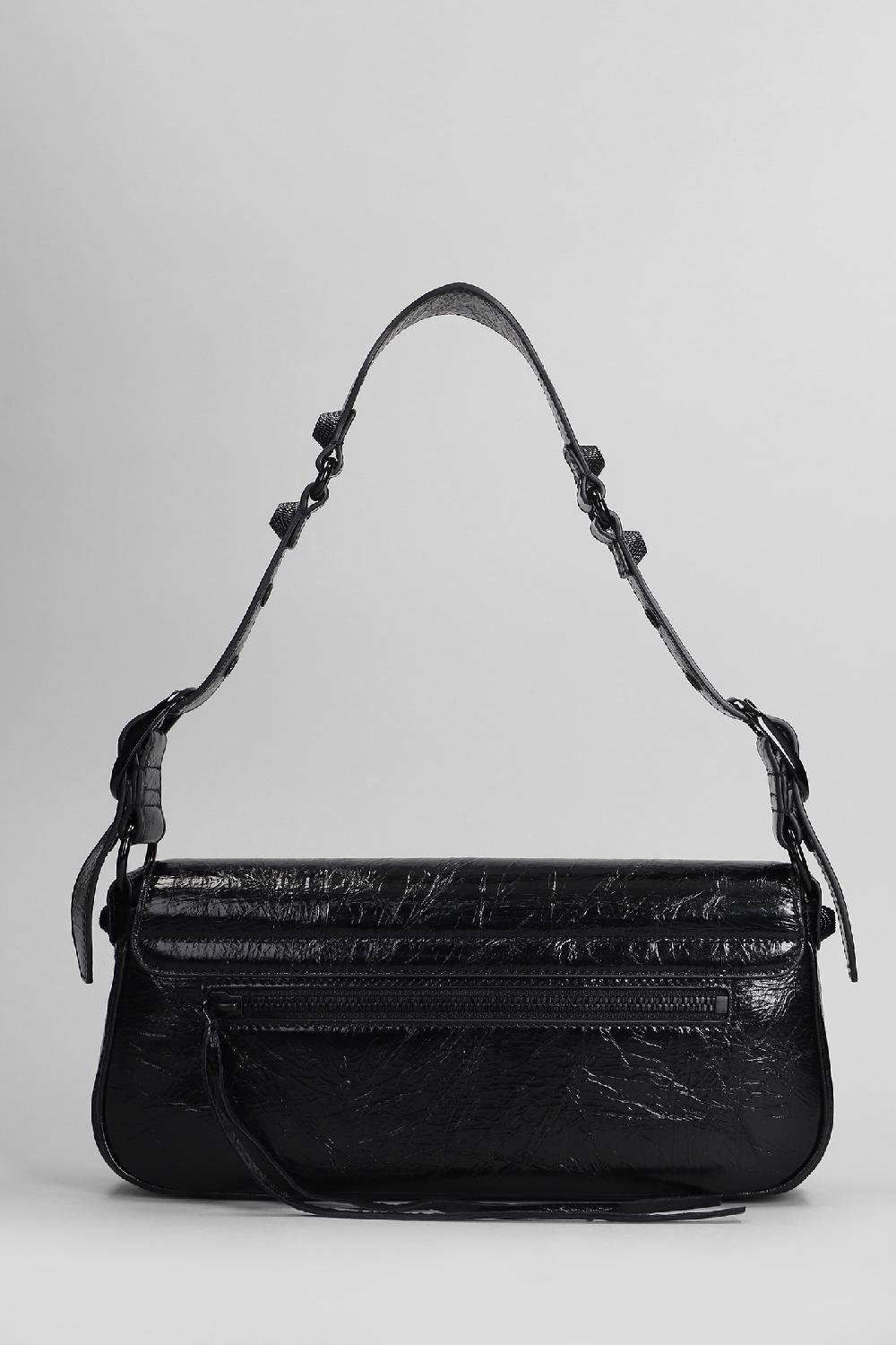 Deliberti Balenciaga Borsa A Spalla Le Cagole Sling In Pelle Nera Cod. 406074 - Deliberti The Luxury Shopping