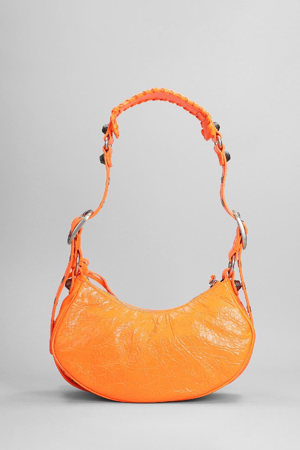 Deliberti Balenciaga Borsa A Spalla Le Cagole Xs In Pelle Arancione Cod. 375622 - Deliberti The Luxury Shopping