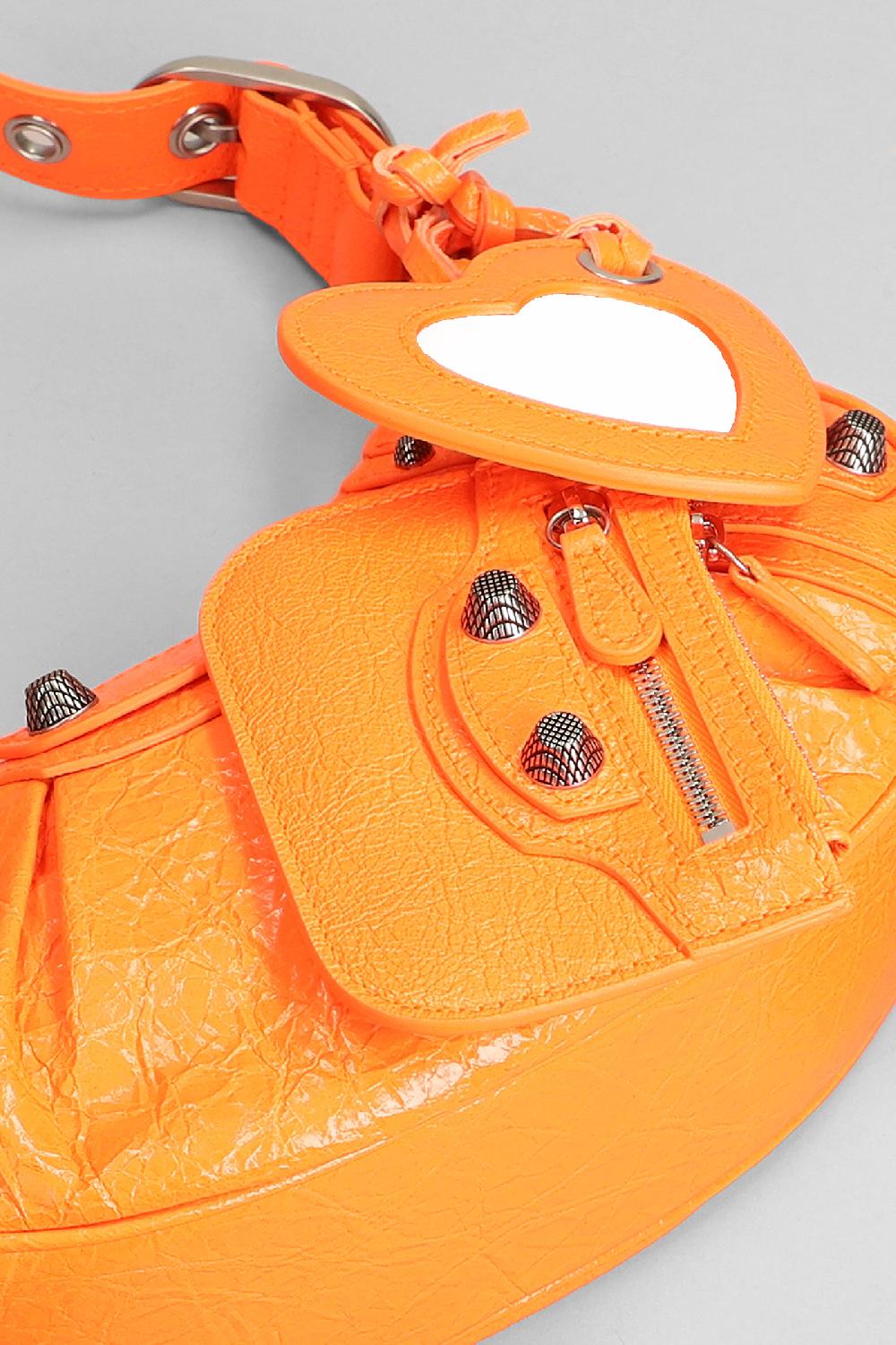 Deliberti Balenciaga Borsa A Spalla Le Cagole Xs In Pelle Arancione Cod. 375622 - Deliberti The Luxury Shopping