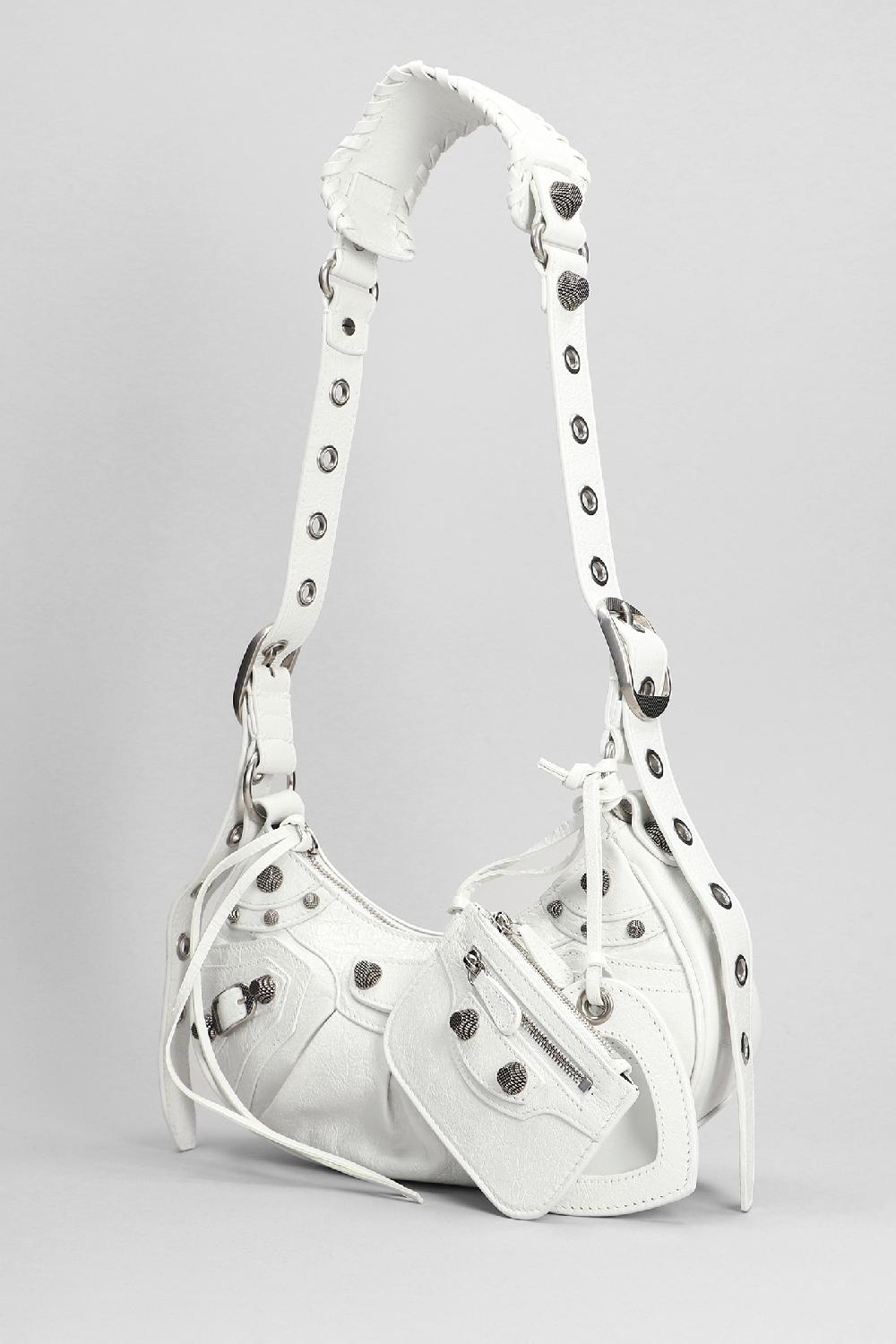 Deliberti Balenciaga Borsa A Spalla Le Cagole Xs In Pelle Bianca Cod. 395023 - Deliberti The Luxury Shopping