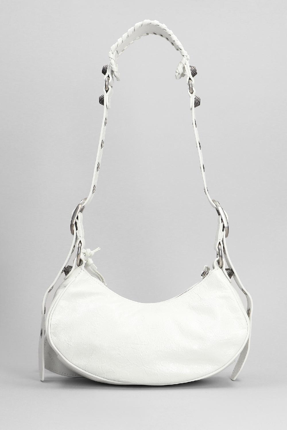 Deliberti Balenciaga Borsa A Spalla Le Cagole Xs In Pelle Bianca Cod. 395023 - Deliberti The Luxury Shopping