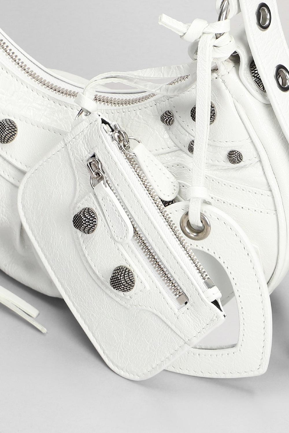 Deliberti Balenciaga Borsa A Spalla Le Cagole Xs In Pelle Bianca Cod. 395023 - Deliberti The Luxury Shopping