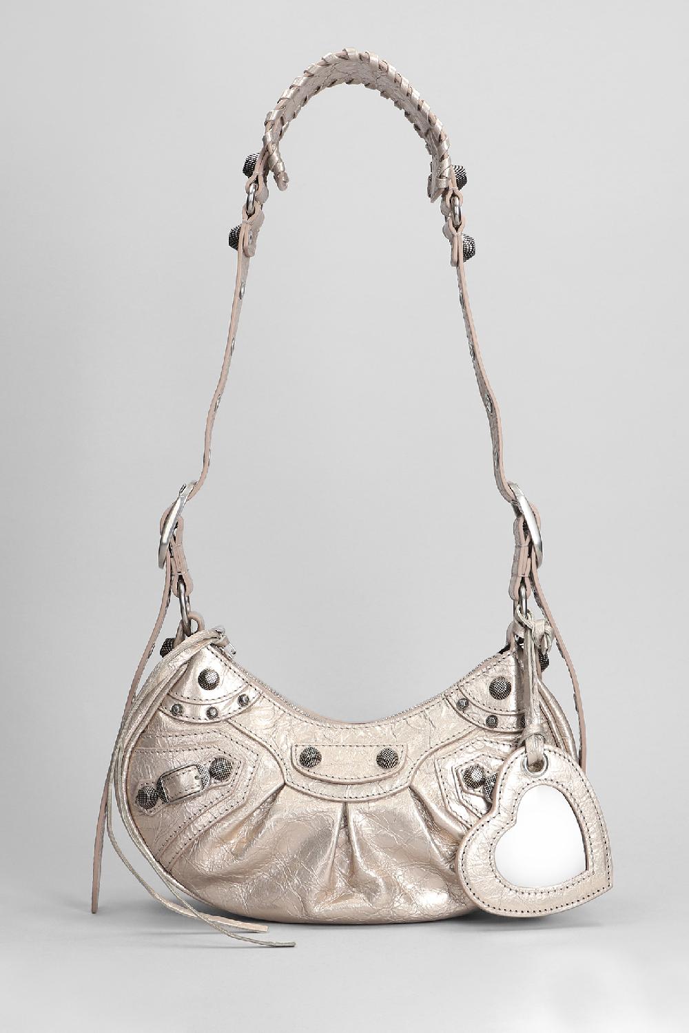 Deliberti Balenciaga Borsa a spalla le cagole xs in pelle bronzo cod. 401353 - Deliberti The Luxury Shopping