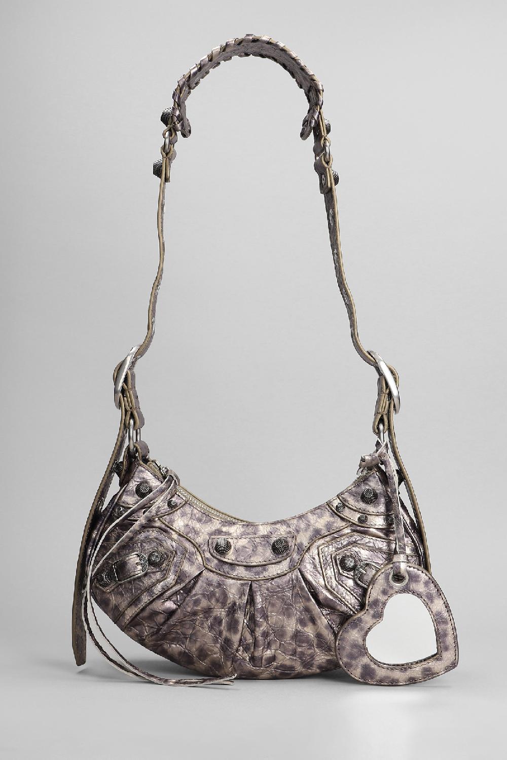 Deliberti Balenciaga Borsa a spalla le cagole xs in pelle bronzo cod. 393378 - Deliberti The Luxury Shopping