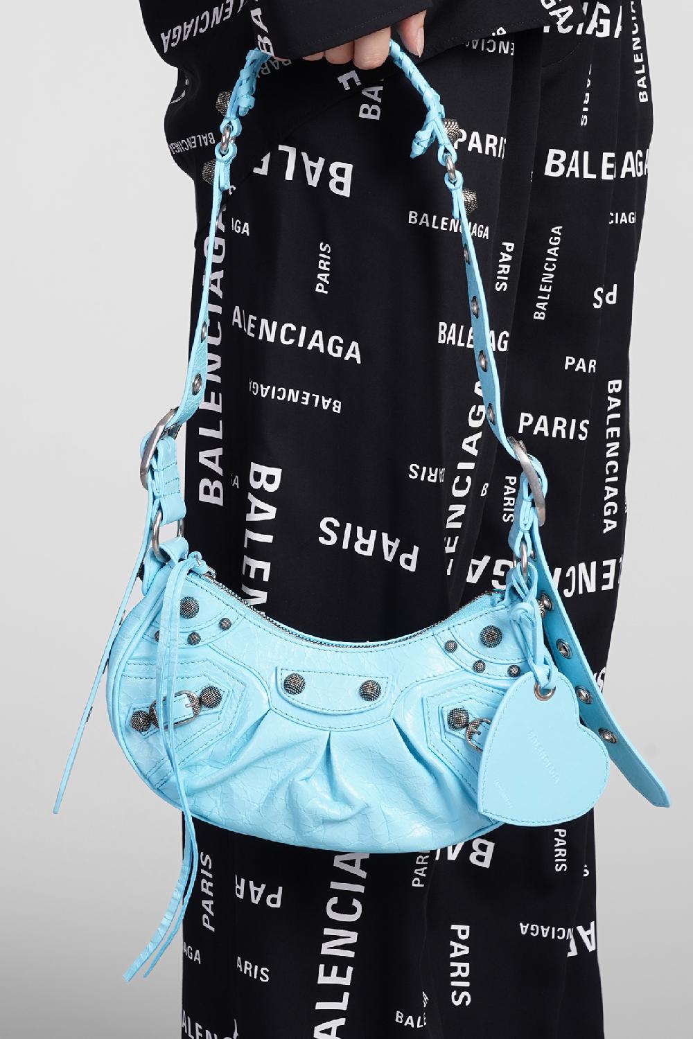 Deliberti Balenciaga Borsa A Spalla Le Cagole Xs In Pelle Celeste Cod. 386207 - Deliberti The Luxury Shopping