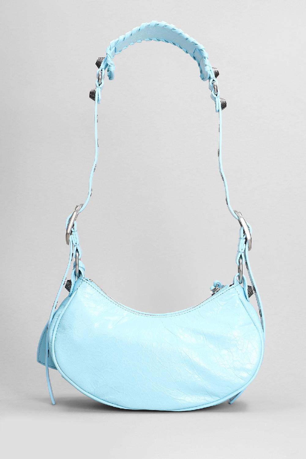 Deliberti Balenciaga Borsa A Spalla Le Cagole Xs In Pelle Celeste Cod. 386207 - Deliberti The Luxury Shopping