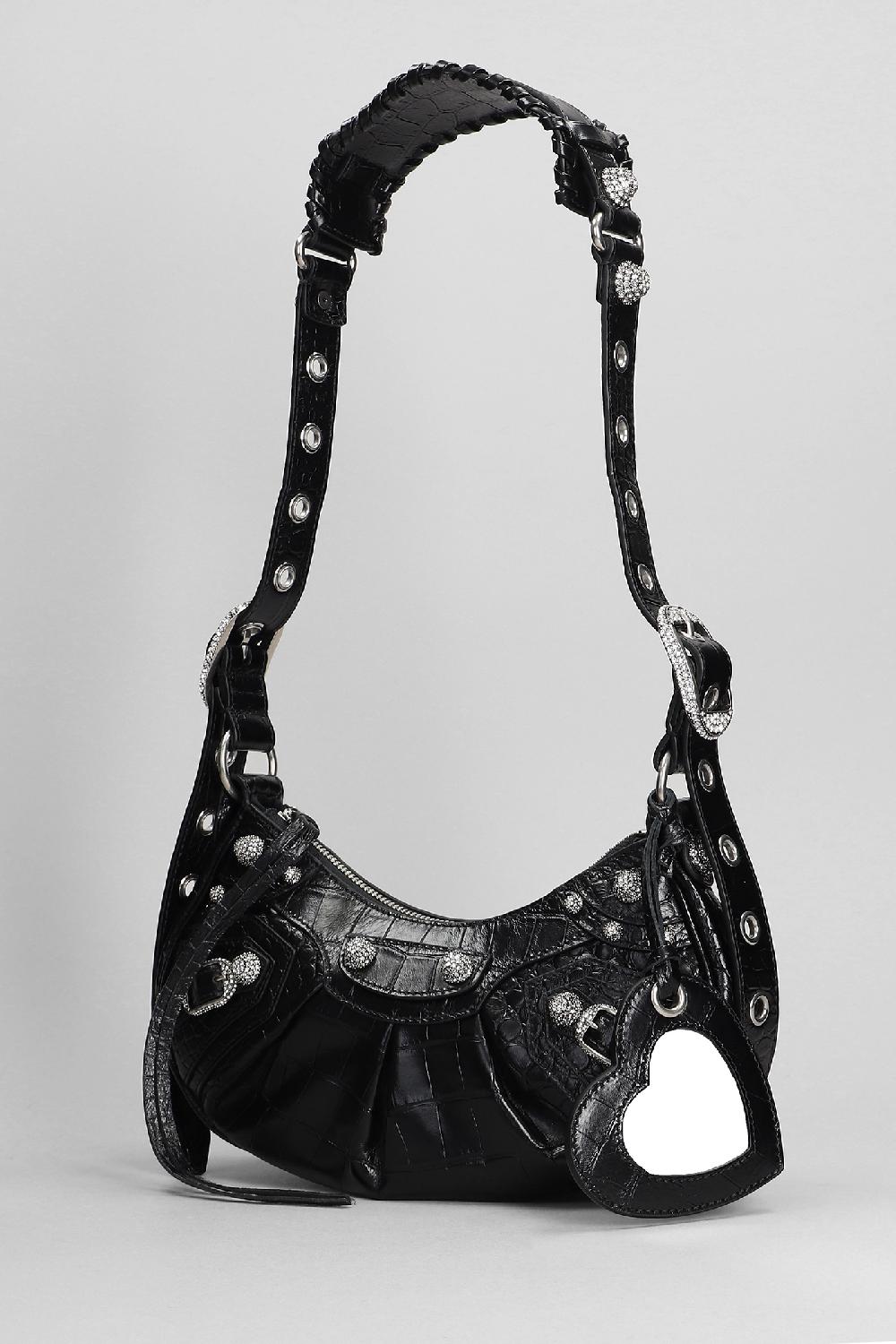 Deliberti Balenciaga Borsa A Spalla Le Cagole Xs In Pelle Nera Cod. 398340 - Deliberti The Luxury Shopping
