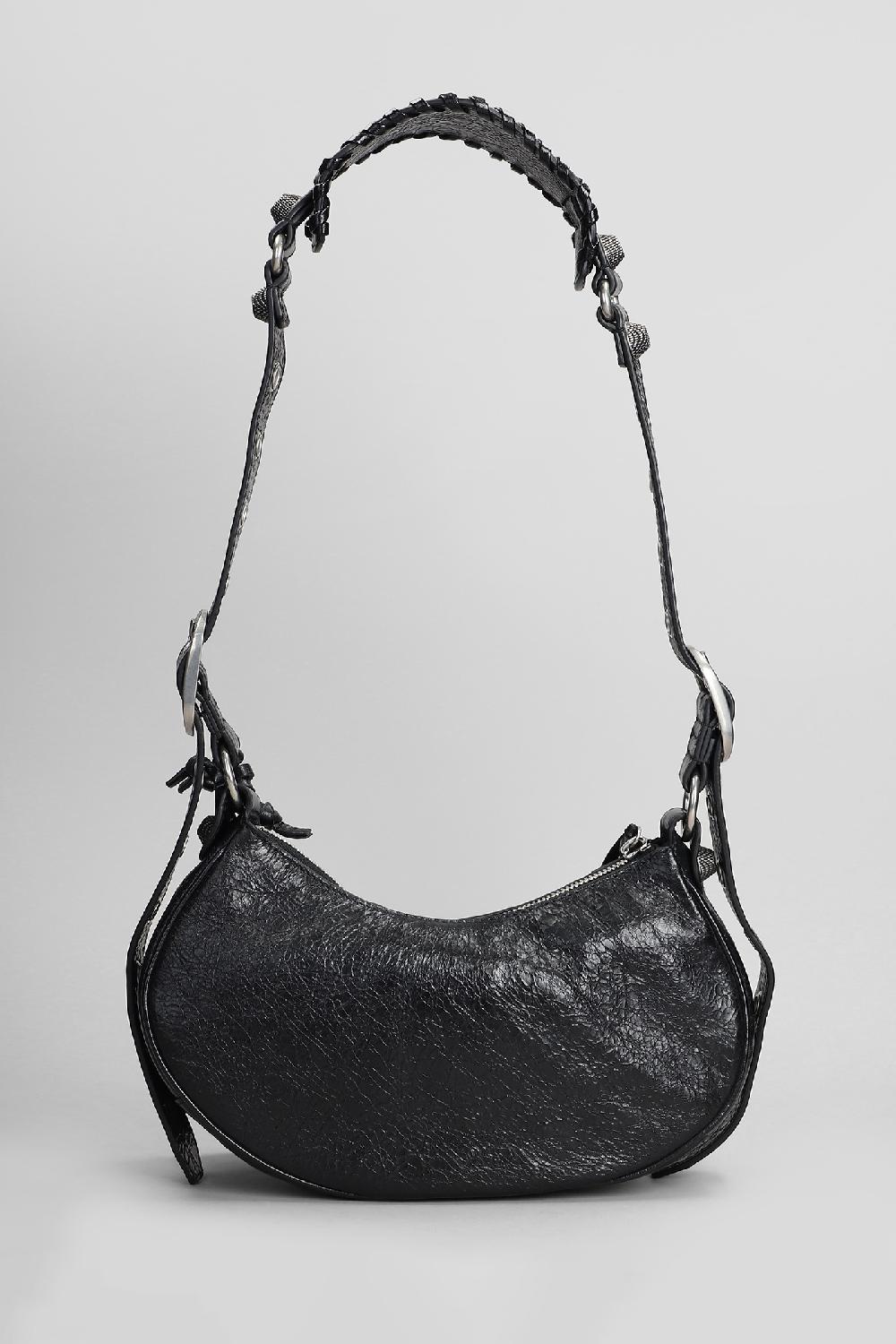 Deliberti Balenciaga Borsa A Spalla Le Cagole Xs In Pelle Nera Cod. 409449 - Deliberti The Luxury Shopping