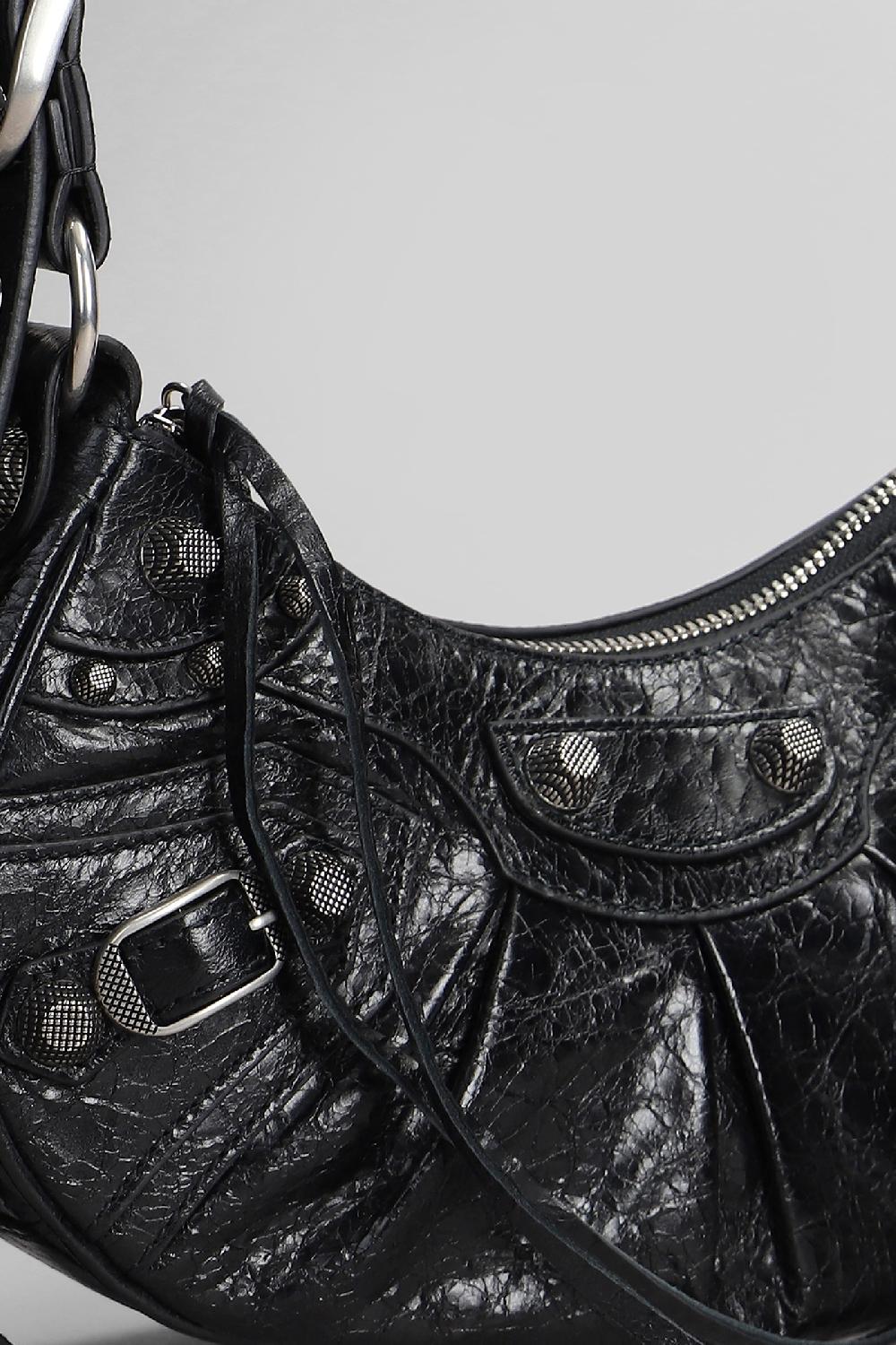 Deliberti Balenciaga Borsa A Spalla Le Cagole Xs In Pelle Nera Cod. 409449 - Deliberti The Luxury Shopping