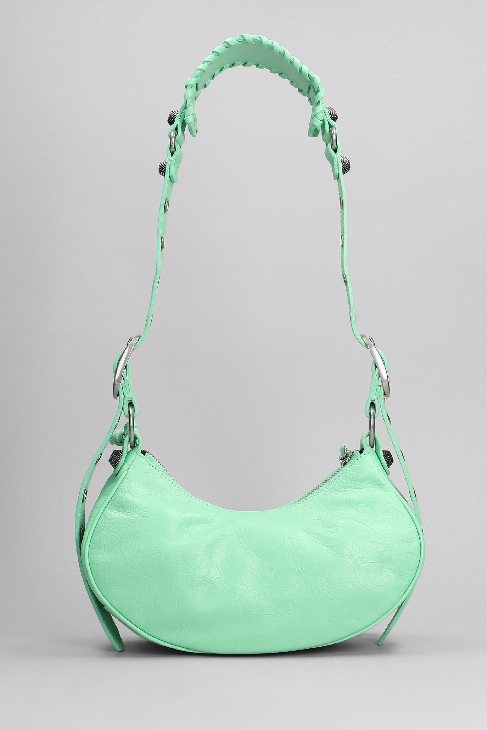 Deliberti Balenciaga Borsa A Spalla Le Cagole Xs In Pelle Verde Cod. 395022 - Deliberti The Luxury Shopping