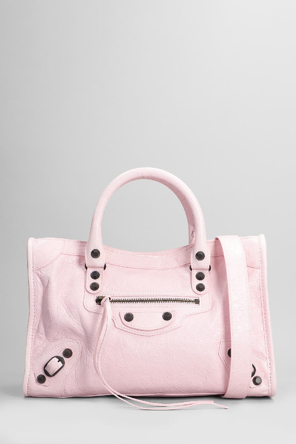 Deliberti Balenciaga Borsa a spalla le city bag s in pelle rosa cod. 409464 - Deliberti The Luxury Shopping