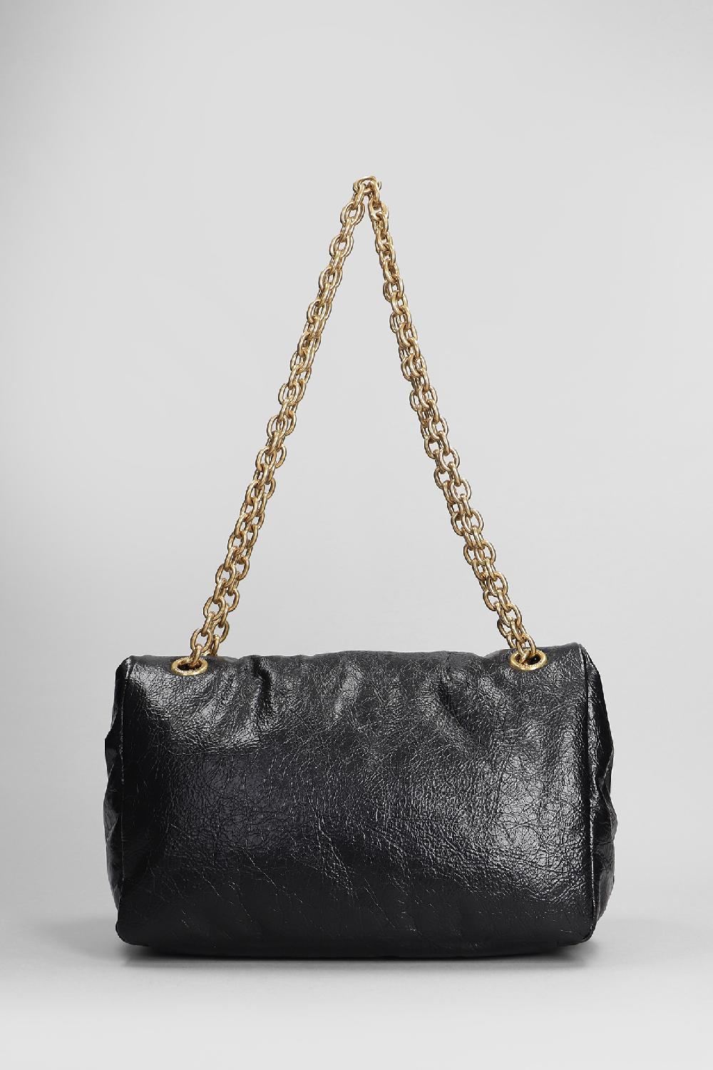 Deliberti Balenciaga Borsa A Spalla Monaco In Pelle Nera Cod. 406079 - Deliberti The Luxury Shopping