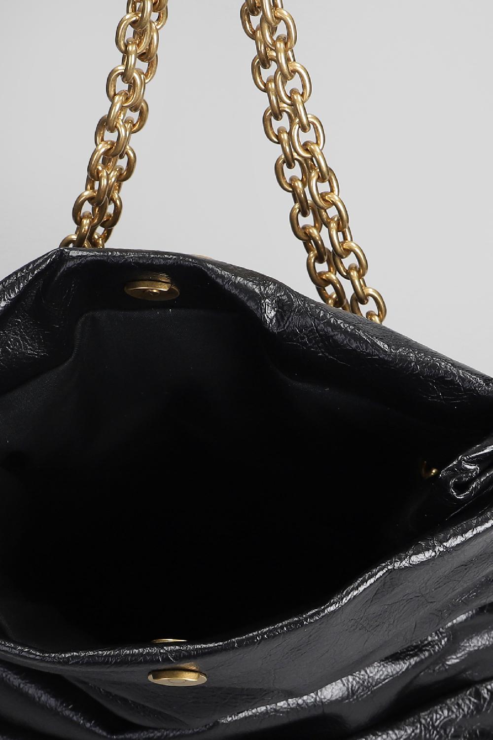 Deliberti Balenciaga Borsa A Spalla Monaco In Pelle Nera Cod. 406079 - Deliberti The Luxury Shopping