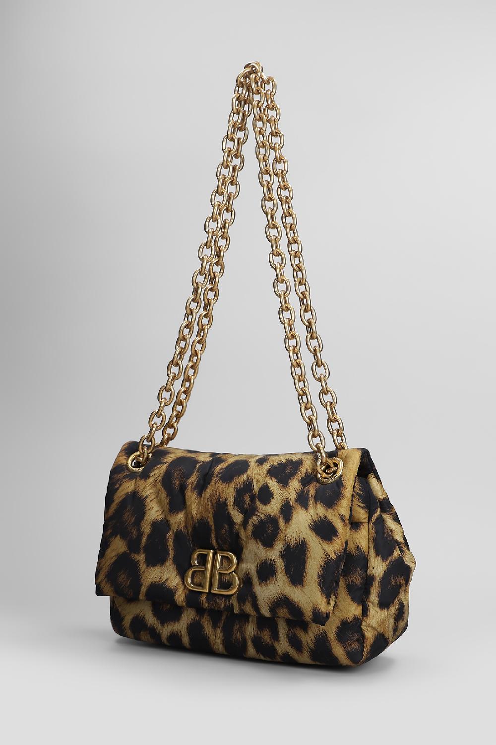 Deliberti Balenciaga Borsa A Spalla Monaco Mini In Poliammide Animalier Cod. 405839 - Deliberti The Luxury Shopping