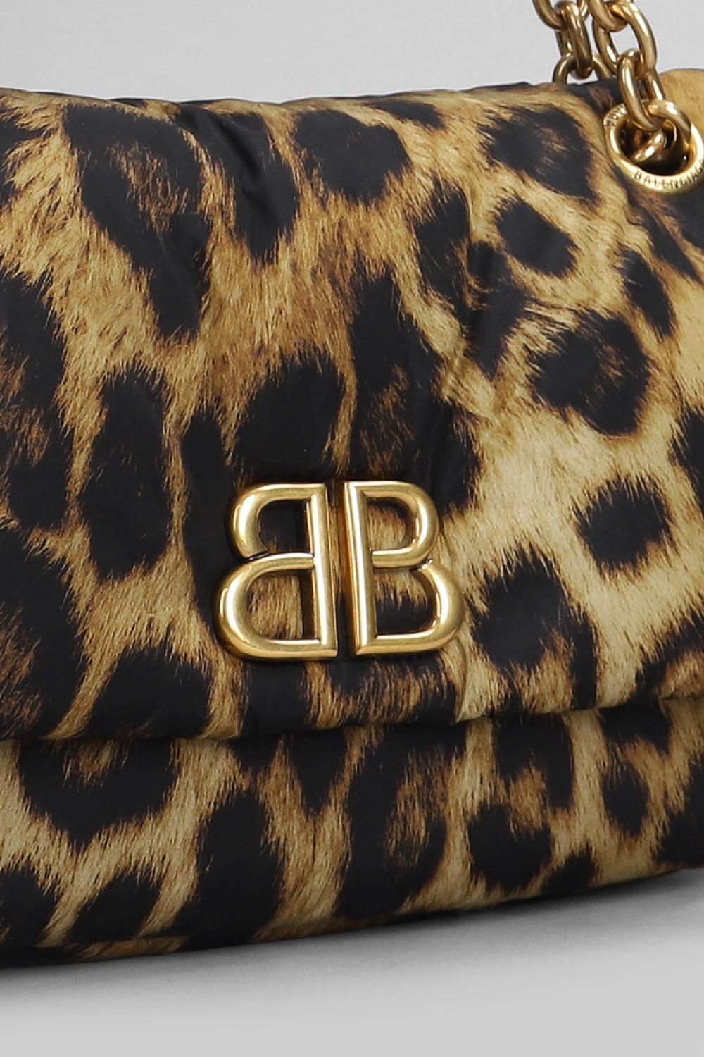 Deliberti Balenciaga Borsa A Spalla Monaco Mini In Poliammide Animalier Cod. 405839 - Deliberti The Luxury Shopping