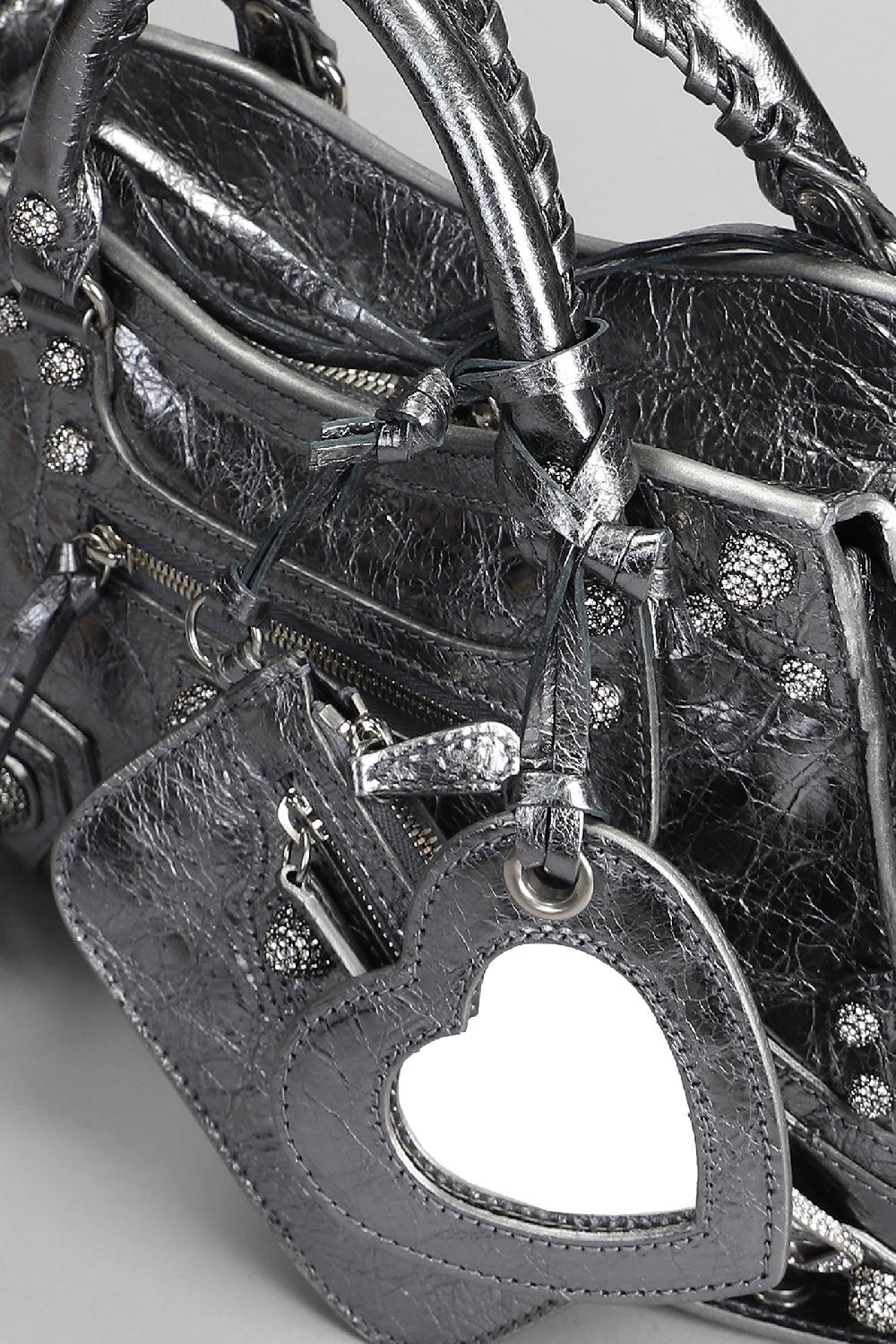 Deliberti Balenciaga Borsa A Spalla Neo Cagole Xs In Pelle Argento Cod. 398904 - Deliberti The Luxury Shopping