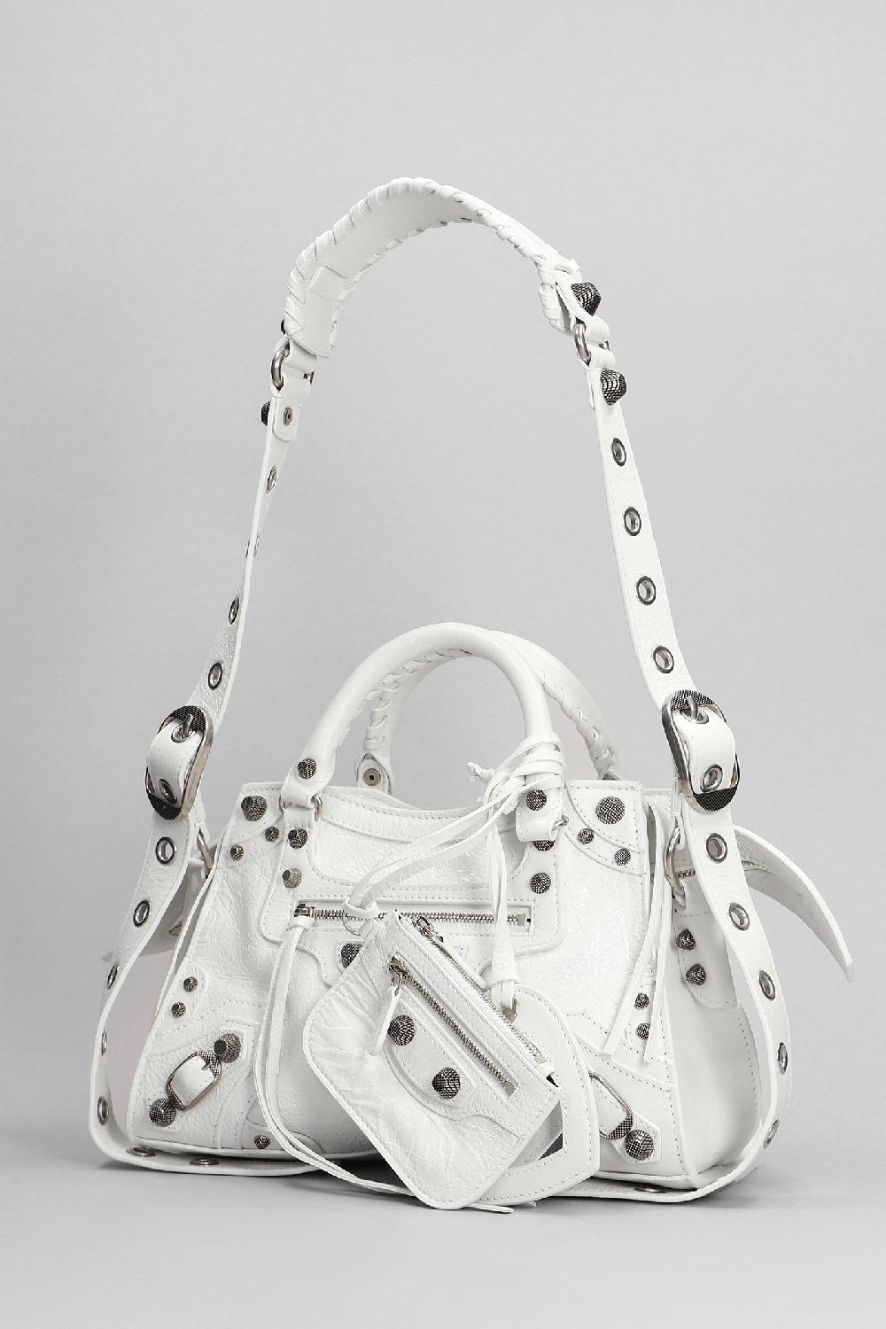 Deliberti Balenciaga Borsa A Spalla Neo Cagole Xs In Pelle Bianca Cod. 395021 - Deliberti The Luxury Shopping